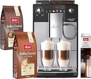 Melitta Latticia OT Kaffeevollautomat Silber Set