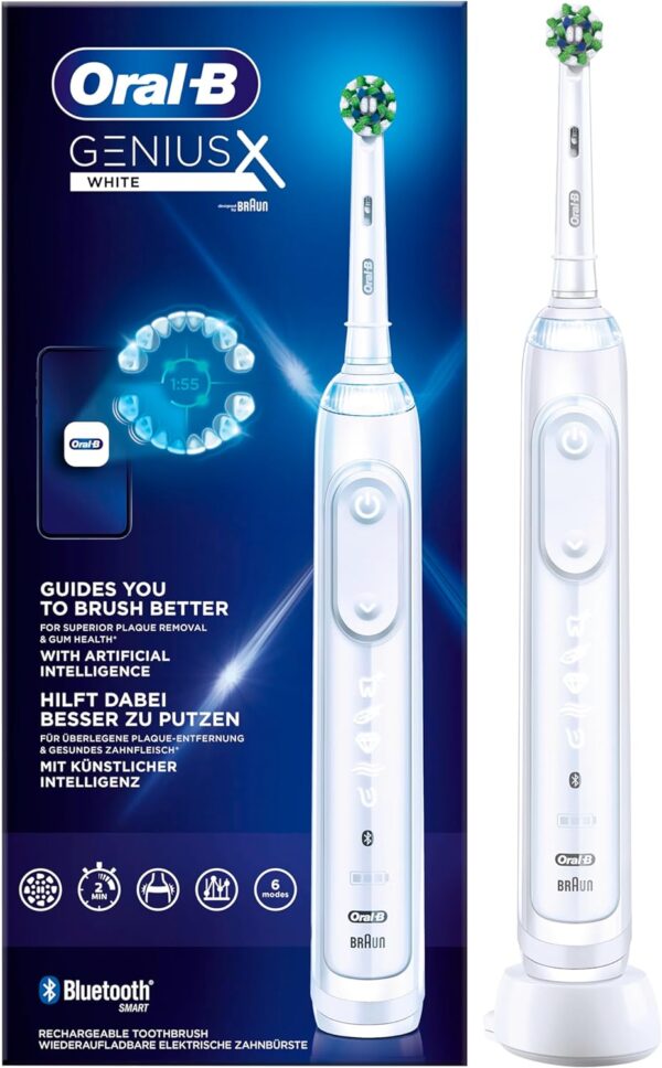 Oral-B Genius X 20000N Elektrische Zahnbürste Weiß