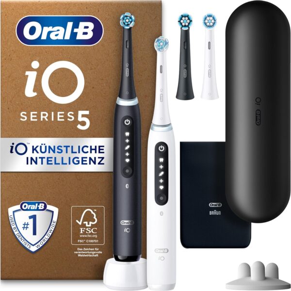 Oral-B iO Series 5 Plus Elektrische Zahnbürste Doppelpack