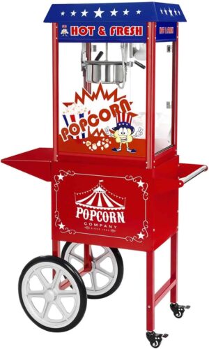 Retro Popcornmaschine mit Wagen Royal Catering