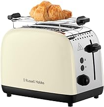 Russell Hobbs Creme 2-Scheiben Toaster Edelstahl