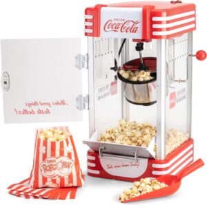 Salco SNP-27CC Retro Coca-Cola Popcornmaschine Rot