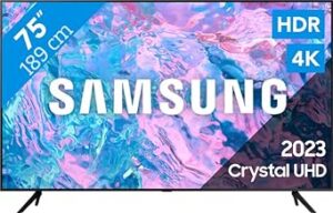 Samsung 75CU7170 75 Zoll 4K UHD Smart TV 2023