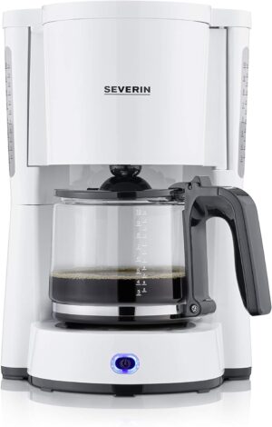 SEVERIN KA 4816 Kaffeemaschine mit Glaskanne weiß