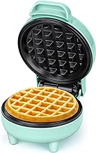 SNAILAR Mini Waffeleisen 550W Grün für Feste