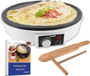 StarBlue Crêpe-Maker 30,5 cm mit Rezeptbuch Spatel