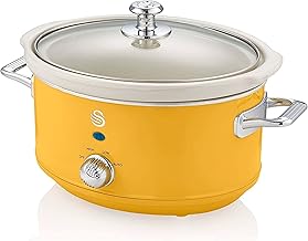 Swan Retro Gelber Slow Cooker 3,5L