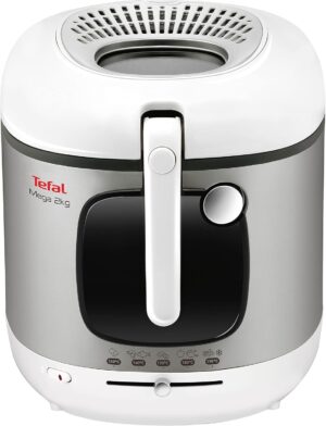 Tefal FR4800 Mega Fritteuse 2kg 3,3L Weiß Edelstahl