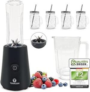 TONICON Smoothie-Maker 500W BPA-frei Anthrazit