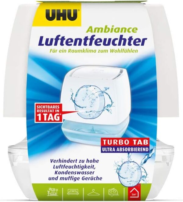 UHU Luftentfeuchter Ambiance 100g gegen Feuchtigkeit Schimmel