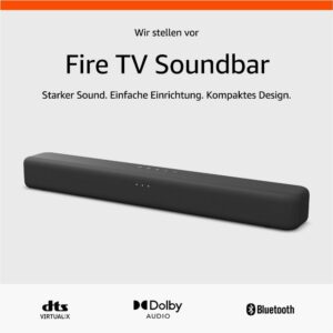 Amazon Fire TV Soundbar 2.0 mit DTS Virtual:X Dolby