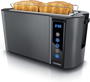 Arendo Edelstahl Toaster 4 Scheiben 1500W Touchscreen