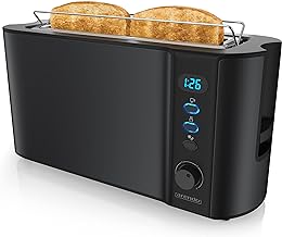 Arendo Langschlitz-Toaster 2 Scheiben Edelstahl