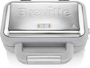 Breville VST072X Waffeleisen DuraCeramic Antihaft Grau