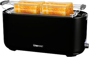 Clatronic TA 3802 Toaster 4 Scheiben Schwarz