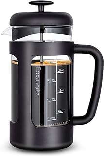 Easyworkz 1000ml French Press Kaffeebereiter Schwarz