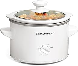 Elite Gourmet Keramik-Schongarer 1,7L Weiß