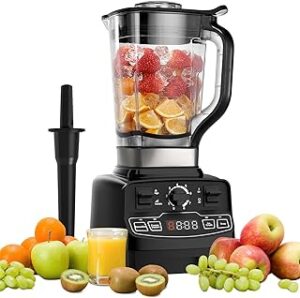 Enfmay 2000W Smoothie Maker 8 Stufen 2L BPA-frei