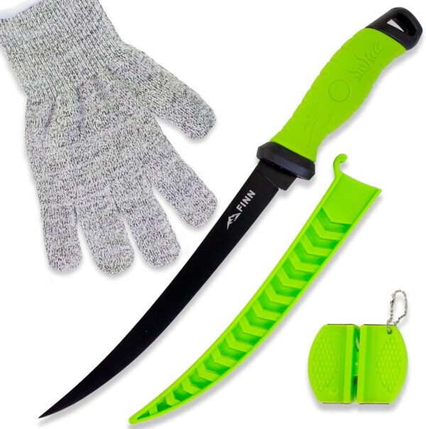 FINN Outdoors Filetiermesser Set Edelstahl 2in1