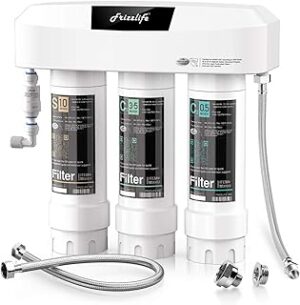 Frizzlife MK99 Untertisch-Wasserfilter 3-stufig 0,5 Mikron