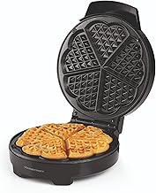 GOURMETmaxx Waffeleisen Herzwaffeln Antihaft Schwarz