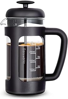 Kaffeepresse 350ml Borosilikatglas Schwarz