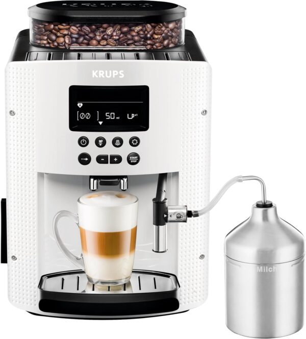 Krups EA8161 Kaffeevollautomat weiß LCD Cappuccino