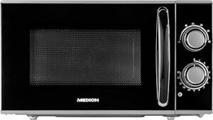 MEDION MD 15644 Mikrowelle 700W 17L Schwarz Silber