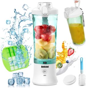 Mini Smoothie Maker USB Tragbar 600ml 6 Klingen