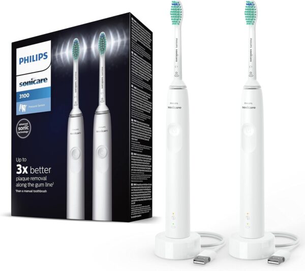 Philips Sonicare 3100 Doppelpack Schallzahnbürste