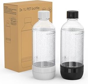 Soda Maker Flaschen 1L BPA-frei 2er Set