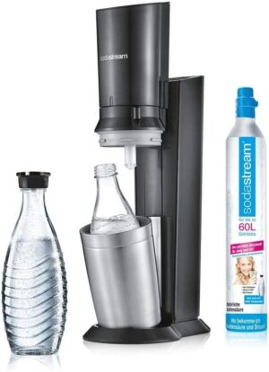 SodaStream Crystal 2.0 Titan mit 3 Glasflaschen