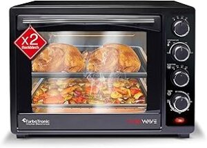 TurboTronic TT-MO35 Minibackofen 35l Umluft 1600W Schwarz