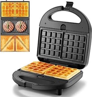 YASHE 3-in-1 Sandwichmaker Waffeleisen Kontaktgrill