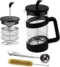 YiiMO Kaffeepresse 1L Hitzebeständig 4-Fach Filter