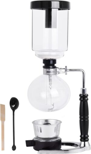 YUCHENGTECH Syphon Kaffeemaschine 3 Tassen 360ml Glas