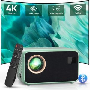 4K Beamer WiFi6 Bluetooth 18000L 1080P LED Heimkino