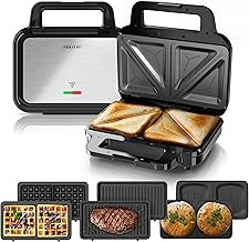 Arendo 4in1 Sandwichmaker Waffeleisen Panini Grill