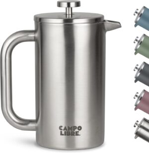 Campo Libre Giorgio French Press Edelstahl 1L Thermo