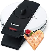 Cloer 1621 Waffeleisen Herzwaffeln 930W Weiß