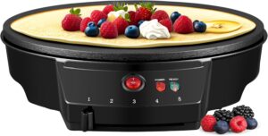 Crepes Maker 30cm Antihaft 1000W Cool-Touch Griff