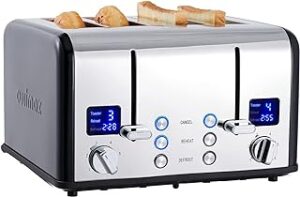 CUSIMAX 4-Scheiben Toaster mit LED Edelstahl