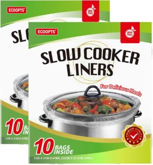 ECOOPTS Schongarer-Einlagen 20 Stück 3-8,5 Quarts