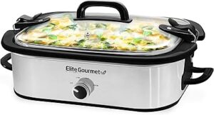 Elite Gourmet MST-5240SS Schongarer 3,3L Edelstahl