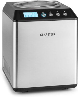 Klarstein Vanilla Sky Eismaschine 2L Edelstahl 180W