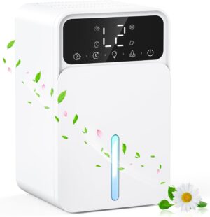 Luftentfeuchter 1500ml LED Ultraleise Bad Schlafzimmer