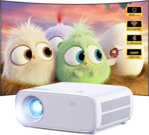 Mini Beamer 18000 Lumen Full HD 1080P 4K Heimkino