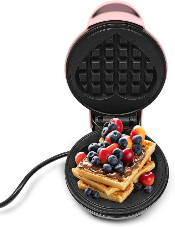 Mini Waffeleisen Herzform Antihaft WM-2023