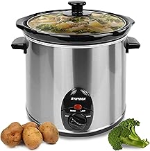 Syntrox Delira 3L Slow Cooker Edelstahl Schongarer