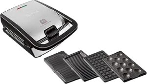 Tefal SW854D Snack Collection 4er Set 700W Schwarz Edelstahl